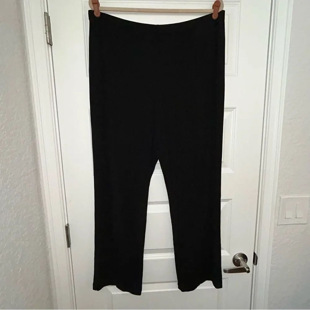 Chico’s Pull On Elastic Waistband Jersey Knit Travel Pants Chicos